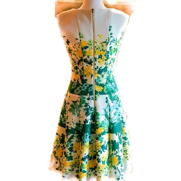 NWOT JULIAN TAYLOR SLEEVELESS FLARED DRESS  6 - Picture 2 of 5